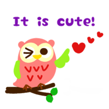 A colorful owl * sometimes Caterpillar sticker #9224686