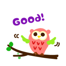 A colorful owl * sometimes Caterpillar sticker #9224692