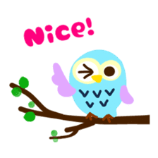 A colorful owl * sometimes Caterpillar sticker #9224694