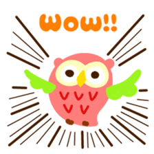 A colorful owl * sometimes Caterpillar sticker #9224698