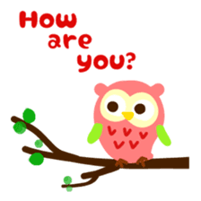 A colorful owl * sometimes Caterpillar sticker #9224705