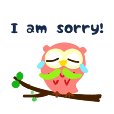 A colorful owl * sometimes Caterpillar sticker #9224708