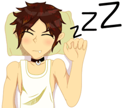 Cartoon Isan manV.Isan Eng language sticker #9224987