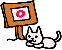 cat sometimes dog sticker #9225034