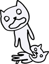 cat sometimes dog sticker #9225063