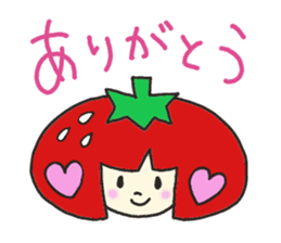 Second edition strawberry girl stickers. sticker #9225944