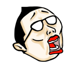 The boss who wore glasses sticker #9226033