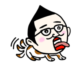 The boss who wore glasses sticker #9226035