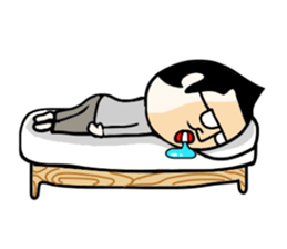 The boss who wore glasses sticker #9226038