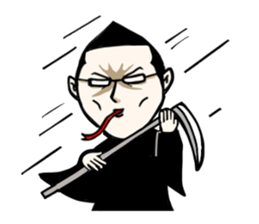 The boss who wore glasses sticker #9226040