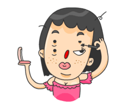 4 Eyed Girl sticker #9226241