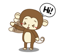 Mr.Naughty Monkey sticker #9226717
