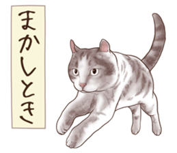 Strange pose cat 6 sticker #9227450