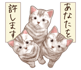 Strange pose cat 6 sticker #9227459