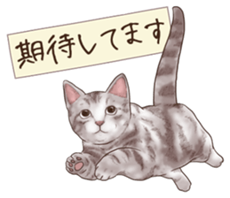 Strange pose cat 6 sticker #9227464