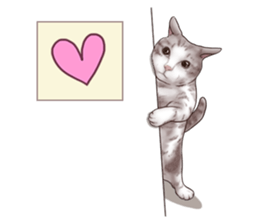 Strange pose cat 6 sticker #9227470