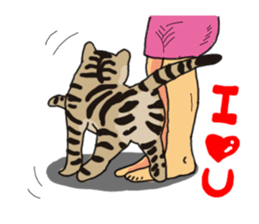 Two cats- Cola and Chocolate sticker #9228033