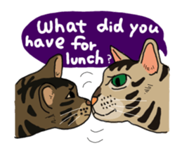 Two cats- Cola and Chocolate sticker #9228056