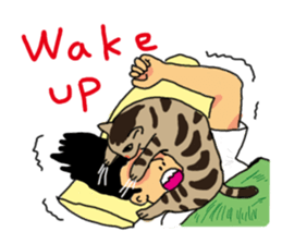 Two cats- Cola and Chocolate sticker #9228068