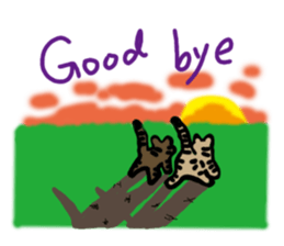 Two cats- Cola and Chocolate sticker #9228071