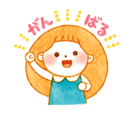 girl and old english sheepdog. sticker #9228313