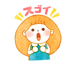 girl and old english sheepdog. sticker #9228316