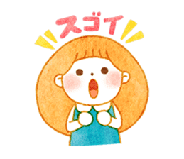 girl and old english sheepdog. sticker #9228316