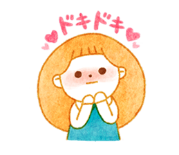 girl and old english sheepdog. sticker #9228317