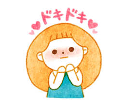 girl and old english sheepdog. sticker #9228317