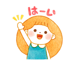 girl and old english sheepdog. sticker #9228320