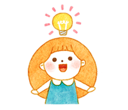 girl and old english sheepdog. sticker #9228323