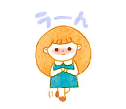 girl and old english sheepdog. sticker #9228324