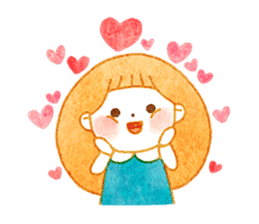 girl and old english sheepdog. sticker #9228325