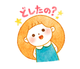 girl and old english sheepdog. sticker #9228327