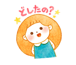 girl and old english sheepdog. sticker #9228327