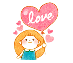 girl and old english sheepdog. sticker #9228329