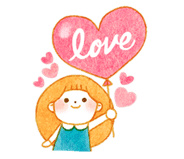 girl and old english sheepdog. sticker #9228329