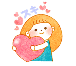 girl and old english sheepdog. sticker #9228331