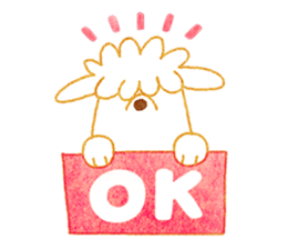 girl and old english sheepdog. sticker #9228337