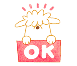 girl and old english sheepdog. sticker #9228337