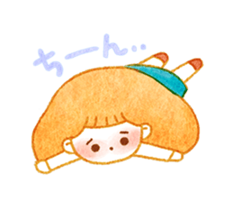 girl and old english sheepdog. sticker #9228341