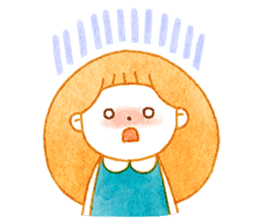 girl and old english sheepdog. sticker #9228342