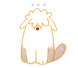 girl and old english sheepdog. sticker #9228346