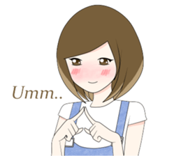 Cute girl, Ikey ! sticker #9228937