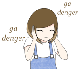 Cute girl, Ikey ! sticker #9228952