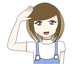 Cute girl, Ikey ! sticker #9228968