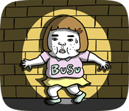 Ugly but charming woman4 sticker #9229864