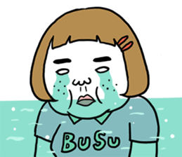 Ugly but charming woman4 sticker #9229866