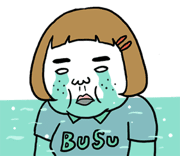 Ugly but charming woman4 sticker #9229866