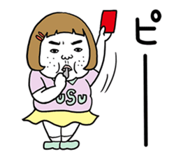 Ugly but charming woman4 sticker #9229883